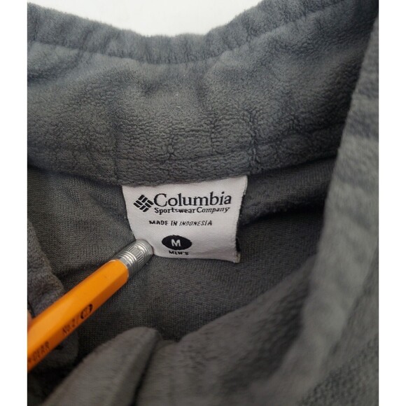 Columbia Pullover Mens Medium Long Sleeve 1/4 Zip Casual Shirt Lightweight Gray - Picture 12 of 13